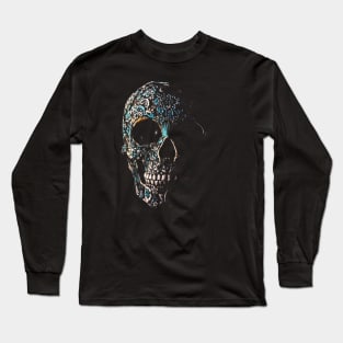 Sugar skull art graphic Long Sleeve T-Shirt